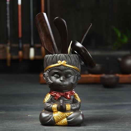 Great Sage Equal To Heaven Six Gentlemen Accessories Tea Ceremony Ebony Kung Fu Tea Set Tea Creative Ornaments Tea Set Siteel