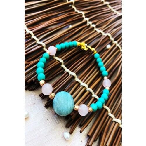 Dr Stone Natural Stone handmade African collection Women 'S pink kuvar 439746927