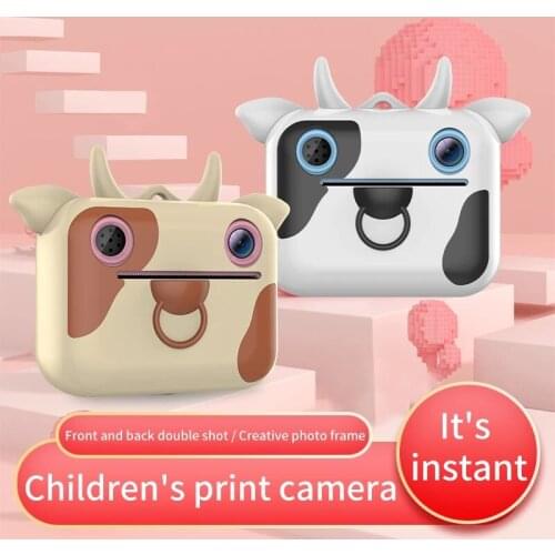 Children Camera Instant Print Camera Thermal Papers Child Educational Cute Toy Camera 1080P HD Digital Camera For Birthday Gifts