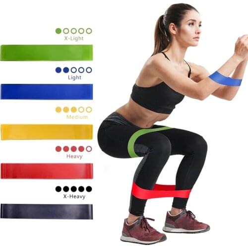 Yoga Resistance Bands Rubber for Women and Men Home Gym Fitness Gum Workout Stretch Band Exercise Loop Pull Up Hip Training Rope