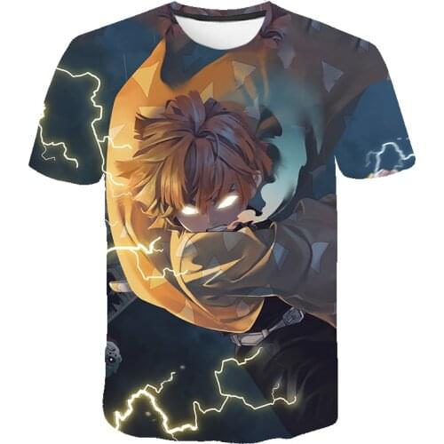 Anime Demon Slayer Kimetsu no Yaiba T Shirt 3D Print Tshirt Cosplay Tanjirou Nezuko Unisex Loose T-shirt Short Sleeve streetwear