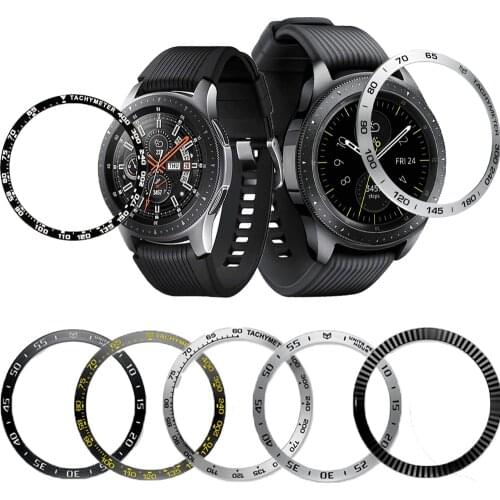 Hot metal Bezel Ring Case For Samsung Galaxy Watch 46mm/42mm/Gear S3 Bezel ring Styling Frame Case Cover Protection Accessories