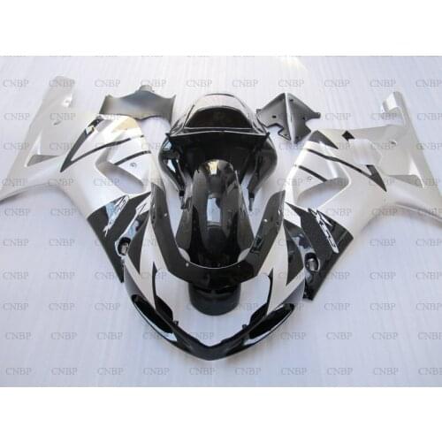 GSXR600 GSXR750 GSXR1000 2000 - 2003 K12 Fairings GSX R 600 750 1000 2002 2000 Silver Black Motorcycle Fairing