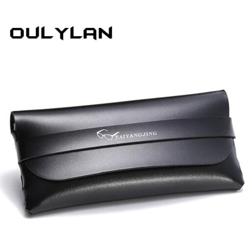 Oulylan Classic Sunglasses Case Women Shopping Carry Wallet Bags Leather Soft Pouch Retro Eyeglasses Cases Travel Glasses Box