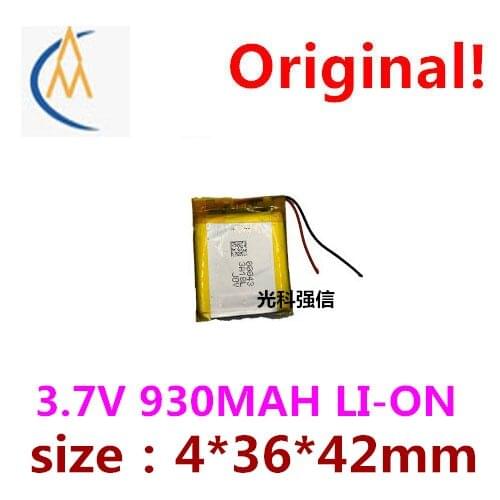 New full capacity 3.7V polymer lithium battery 403642 930mah MP4 Bluetooth speaker / device / miniature light emitting lamp