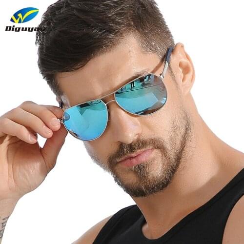 DIGUYAO DESIGN Men Classic Pilot Sunglasses Polarized fishing Sun glasses For Driving Alloy Frame UV400 Shades gafas de sol
