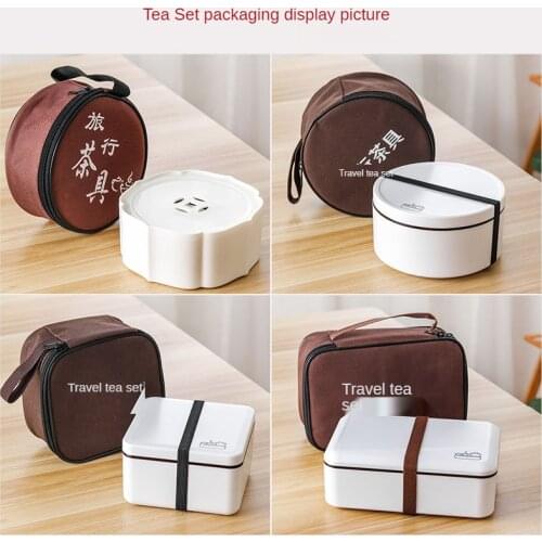 Set of ceramic travel kungfu tea set Simple tea brewing set for outdoor tourism envio gratis
