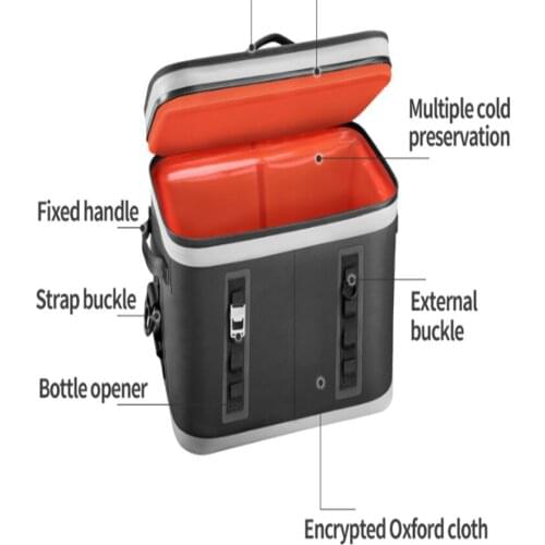 New TPU waterproof large-capacity outdoor picnic bag, soft cold storage and insulation bag, ice bag