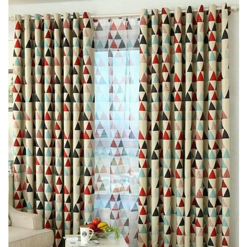 The Newest Modern Geometry Luxury Blackout Curtain for Living Room Bedroom Kids Room Window Treatment Sheer Tulle Decoration