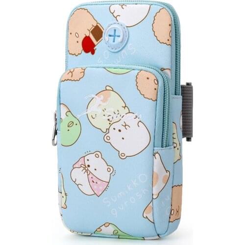 New Cartoon Mobile Phone Accessories Armbands Cute Children Man Women Sports Armbands Bag Mobile Phone Arm Fitness