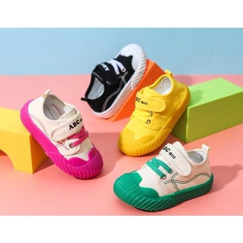 Autumn New Baby Boys Girls Canvas Shoes Infant Toddler Casual Shoes Soft Bottom Non-slip Student Shoes Outdoor Kids Sneaker D01