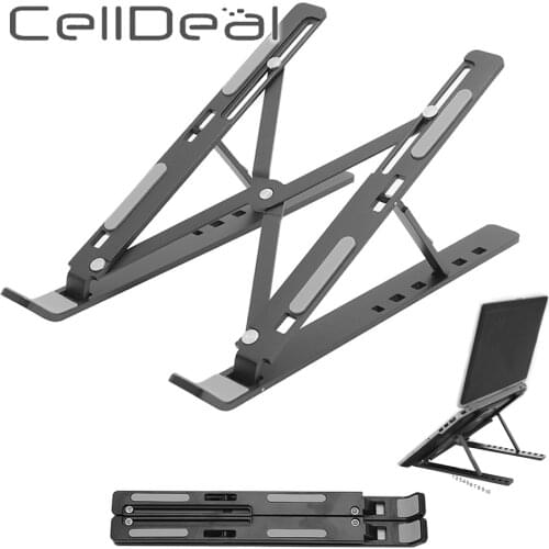 Portable Laptop Stand Foldable Adjustable Notebook Support Aluminum Cooling Monitor Holder for Office Tablets Travel Bracket