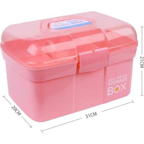 Hand-held Storage Box Organizer Container for Jewelry Nail Polish Pen Manicure Tool SANA889