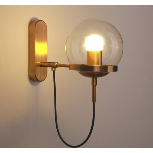 Nordic Loft LED Wall Lamps Indoor Lighting Bedroom Wall Light Modern E27 Art Home Decoration Lighting Bath Corridor Wall Sconce