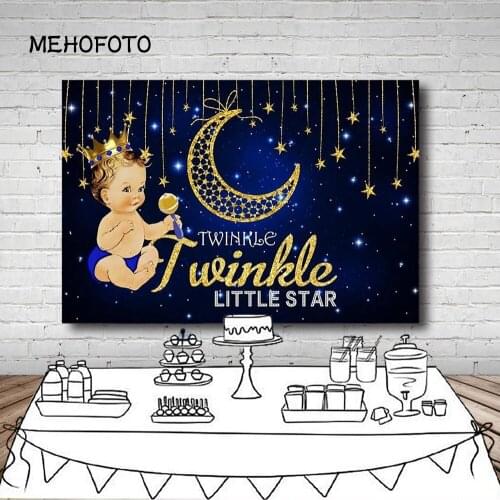 Vinyl Twinkle Little Star Baby Shower Photo Backdrop Birthday Boy Baby Shower Event Backdrop 1st Birthday Boy Banner 7ft X 5ft