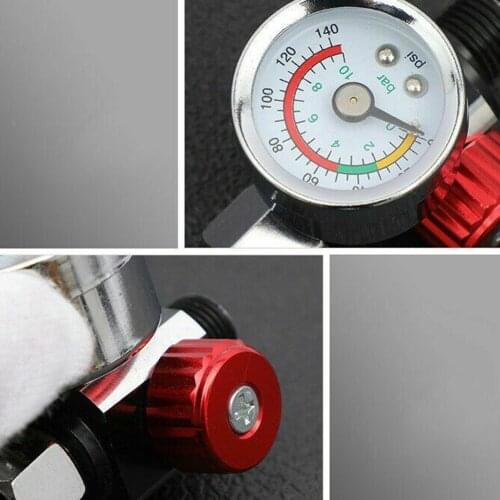 Air Valve Regulator Tool Tail Pressure Gauge Nozzle For SprayGun Mini Car Air Regulator Auto Accessories