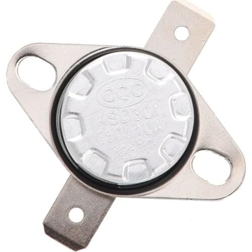 WSFS Hot KSD301 AC 250V 10A 125 Celsius NC Temperature Control Switch Thermostat
