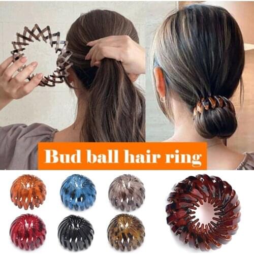 Women Hair Claw Horsetail Buckle Hair Clip Bird Nest Expanding Hair Accessories Female Ponytail Headwear Big Crabs