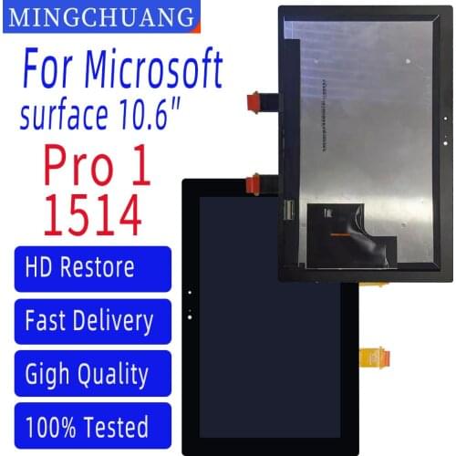 10.6 Inch For Microsoft Surface Pro1 1514 LCD Display Touch Screen Panel Digitizer Assembly Replacement Part