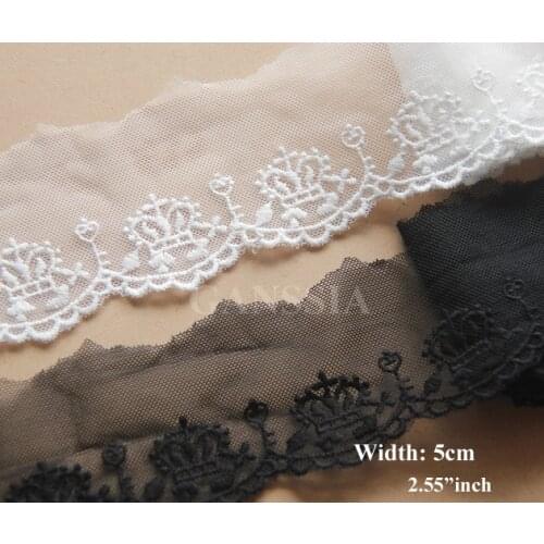 1yard/lot Width: 5cm Vintage crown embroidered trimming lace for garment Scrapbooking (ss-64)