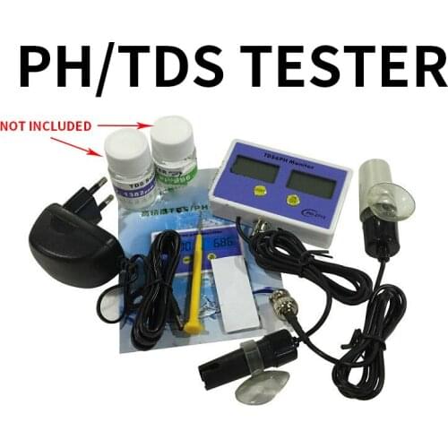 1PC Long-term Monitor Fish Tank PH Tester TDS Value/PH Value Integrated Tester LED Digital Display Fish Tank PH Tester Machine