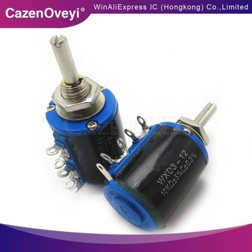 1PCS WXD3-12-1W 100 220 470 1K 2K2 3K3 4K7 10K 22K 33K 47K Ohm 100R 220R 470R 2.2K 3.3K 4.7K WXD3-12 1W Wirewound Potentiometer