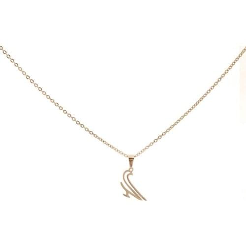 10pc/lot Cute Simple Dove Stainless Steel Pendants & Necklaces Little Pigeon Collier Femme Women Kids Necklaces Jewelry Gift