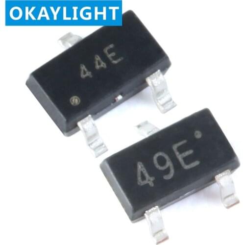 100PCS 44E 49E SOT23 Hall Sensor Hall Element Patch Switch SS49E A3144E S49E SOT AH49E HAL3144 High sensitivity