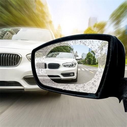 2PCS Car Sticker Anti Fog Car Rearview Mirror Protective Film Car Mirror Window Clear Film Membrane Anti-glare Waterproof