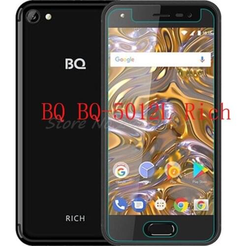 2PCS NEW Screen Protector mobile phone For BQ BQ-5012L Rich 5012L 9H Tempered Glass Film Protective Screen Cover