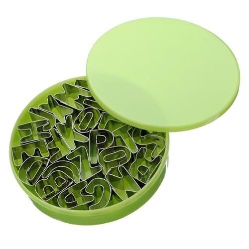 26pcs Stainless Steel Alphabet Cookie Cutter Cut Outs