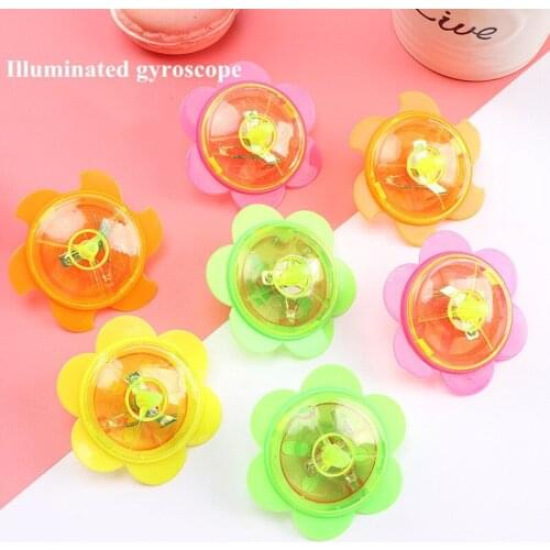 3pcs novelty Luminous Rotating gyro Childrens Party Toys For Kids Play Glow In The Dark birthday christmas present for kids