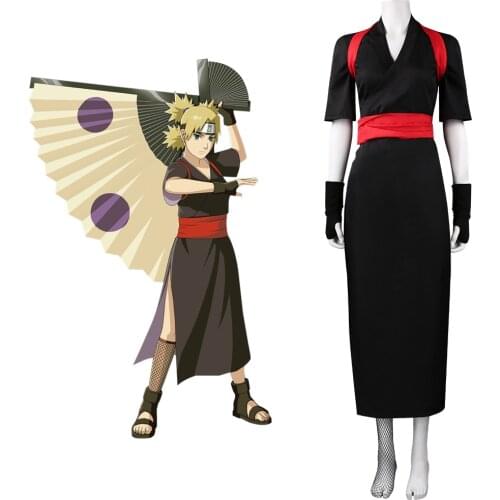 Anime Nara temari Cosplay Costume Halloween Carnival Suit
