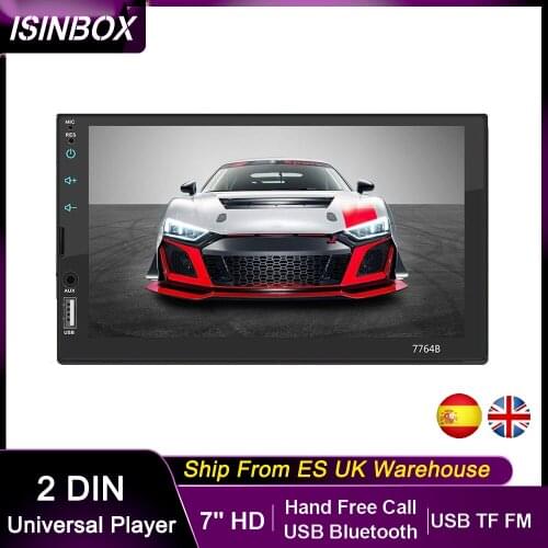 ISINBOX 2 Din Car Radio 7" HD Autoradio Multimedia Player 2DIN Touch Screen Auto Audio Car Stereo MP5 Bluetooth USB TF FM
