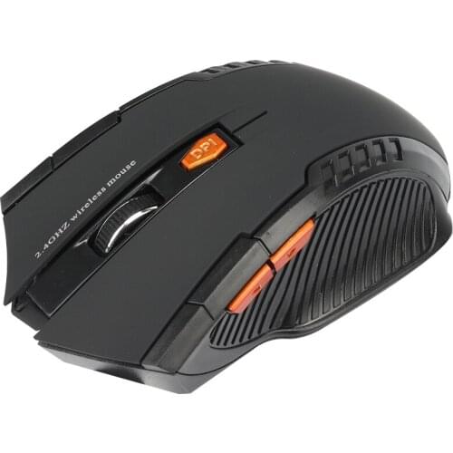 2.4GHz Wireless Optical Gaming Mouse 6 Buttons Adjustable 1600 DPI Gamer Mice With USB Receiver For Computer PC Laptop