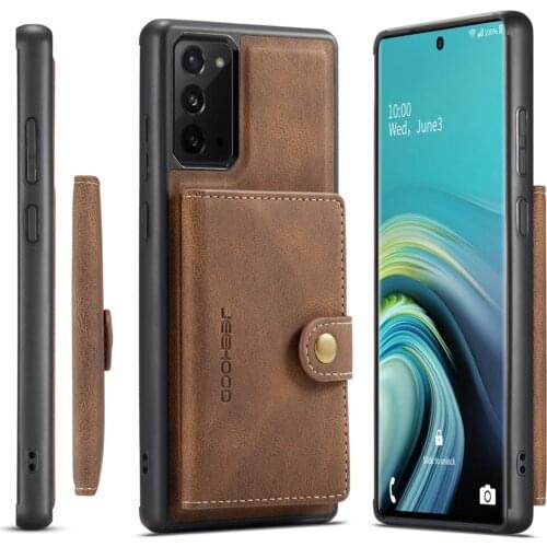 Case for Galaxy S21 S20 FE Note 10 9 20 Ultra A52 A71 A51 A72 A22 A12 A42 A22 5G Cover Leather Card Package Magnetic Detachable