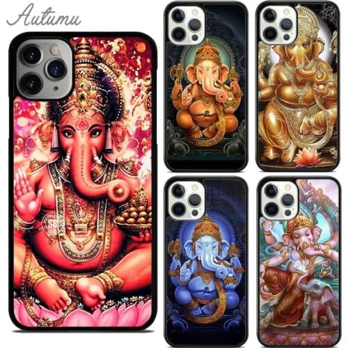 Ganesh Elephant God Phone Case for iPhone 11 12 Pro Max mini X XR XS SE 2020 5 6S 7 8 Plus Samsung Galaxy S8 S9 S10 Cover shell