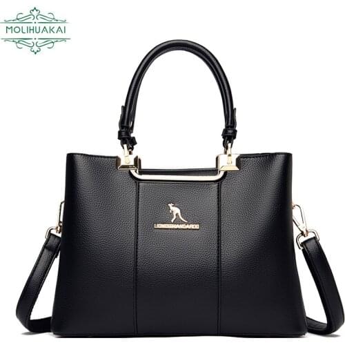 Ladies PU Leather Handbag High Quality Fabric Brand Shoulder Bag Designer Sac Messenger Bag Bolsa Feminina 2021 Series Crossbody