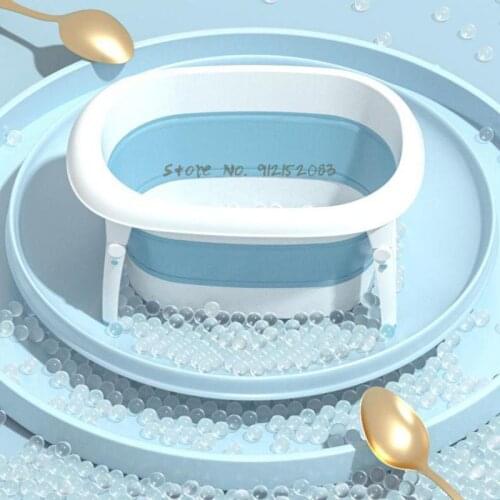 Childrens Foldable Bath Bucket Large Sitz Bath Bucket Swimming Family Baby Foldable Bath Basin