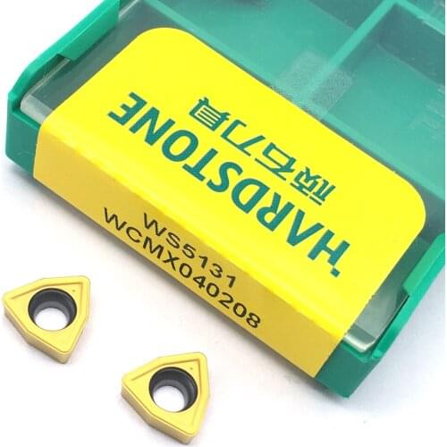 100% Original WS5131 WCMX040208 Carbide Inserts CNC Lathe Cutter For Steel Turning Tools For WC Type U Drill Bit tool