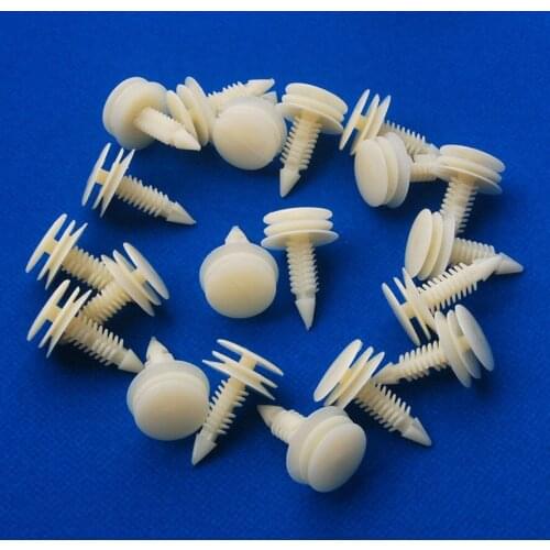 BBQ@FUKA 50Pcs Car Door Nylon Trim Retainer Panel Clips # 10285935 A19270 Fit For Chevrolet Oldsmobile Pontiac Buick