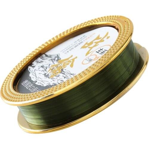 50m Invisible Fishing Line Carp Fluorocarbon Line Super Strong Spotted Line Sinking Nylon Fly Fishing Line 0.09-0.37mm