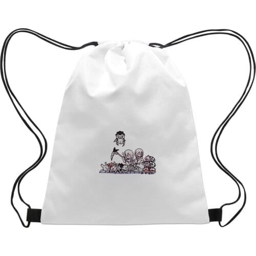 Kumo Desu ga, Nani ka Fashion Style Student Shoulder Storage Bag Drawstring Travel Beach Backpack Toys Shoes Clothes Organizer