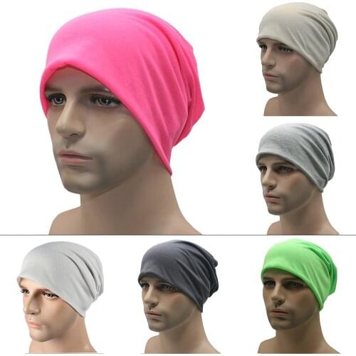 Outdoor Cycling Hat Autumn Polyester Beanie Men Hat for Women Beanie Female Cotton Hats Breathable Hip Hop Beanies Sick Bonnet