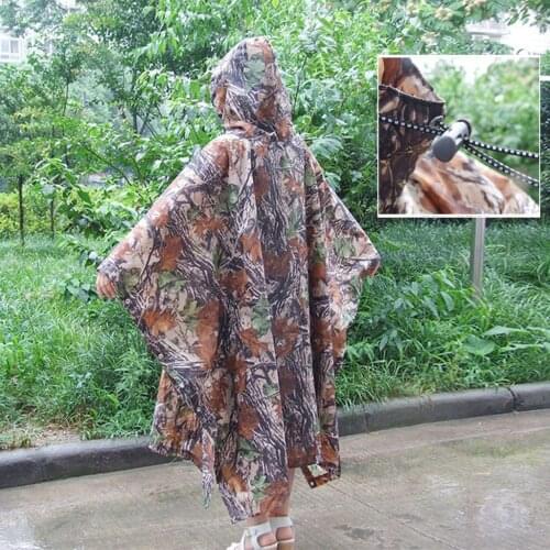 3 In 1 Impermeable Raincoat Women/Men Outdoor Rain Waterproof Cycling Climbing Hiking Travel Rain Cover Camping Tent Mat