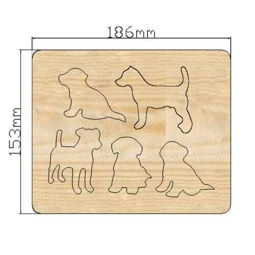 2021 New animal cutter Cutting Die Mold Diy Scrapbook Decoration Wooden Knife Mould Suitable For Fustelle