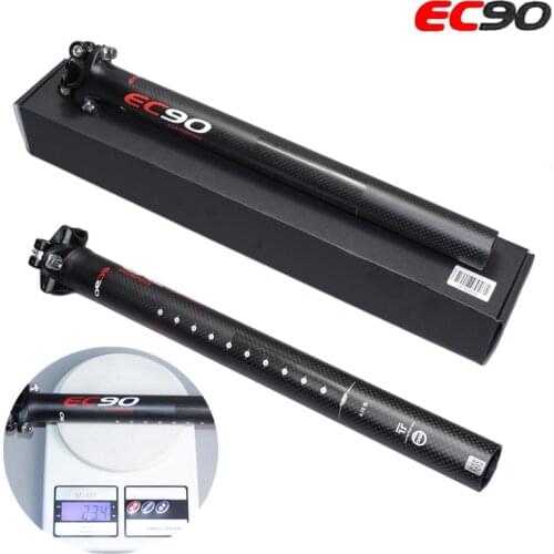 New brand Mountain Road bike 3K Full Carbon Fibre Bicycle seatpost MTB bike parts 27.2/30.8/31.6*350mm Light weight seat post