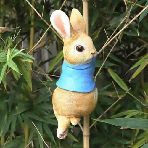 Garden Cute Animal Rabbit Resin Accessories Courtyard Villa Park Figurines Crafts Square Community Lawn Furnishing Decoration