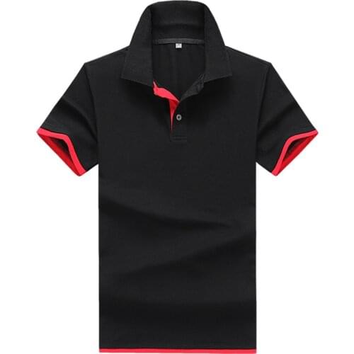 Summer Polo Shirt Men Casual Short Sleeve Large Size M-4XL Camisas Polo Outdoor Sport Tops Cotton Breathable Polo T Shirt Men