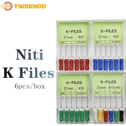 Dental 10boxes Niti K File 21mm Endo Files Endodontic Instruments